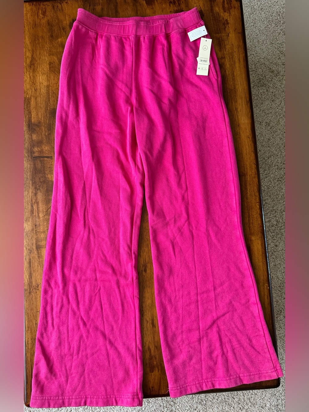 Pink Wide-Leg Pants